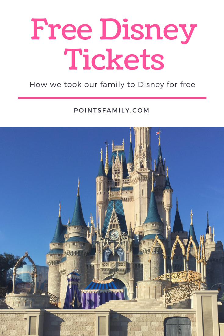 How we took our family to Disney for free. A guide to getting free Disney tickets.